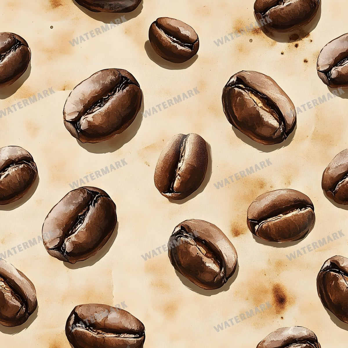 Coffee seamless pattern digital paper, repeating design 14