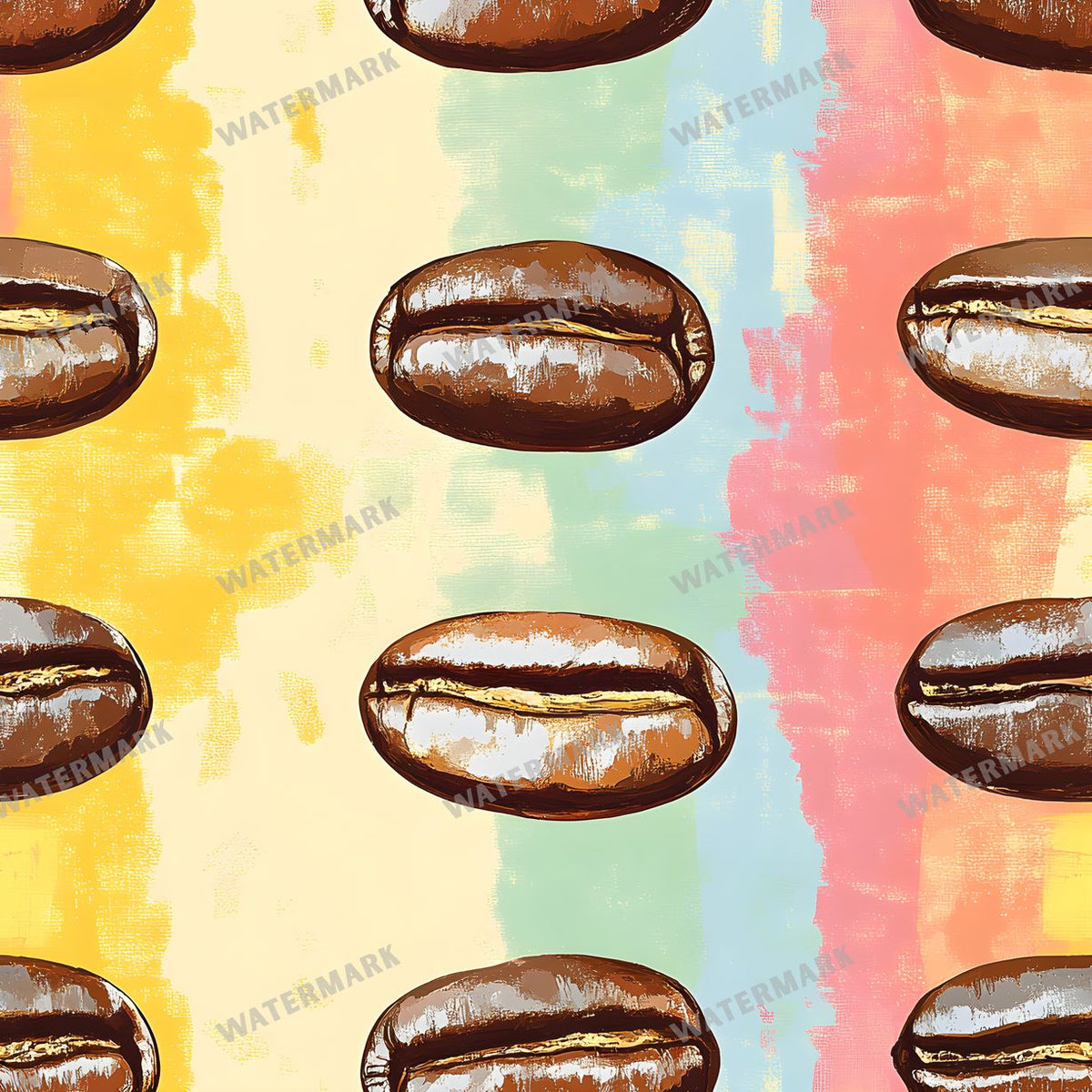 Coffee seamless pattern digital paper, repeating design 14