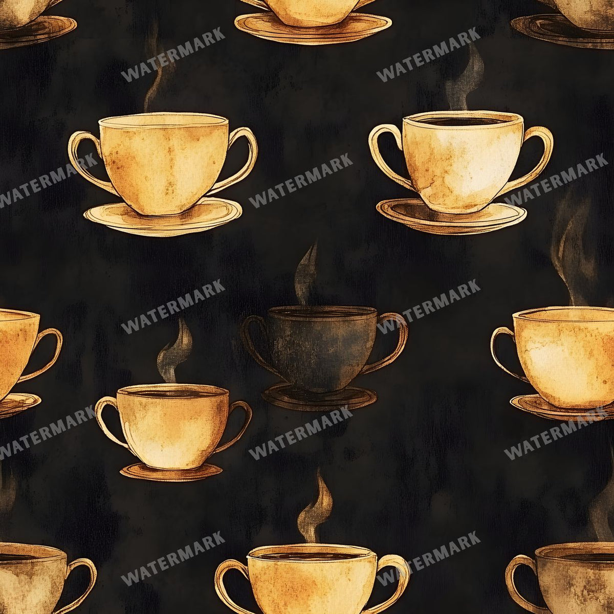 Coffee seamless pattern digital paper, repeating design 14