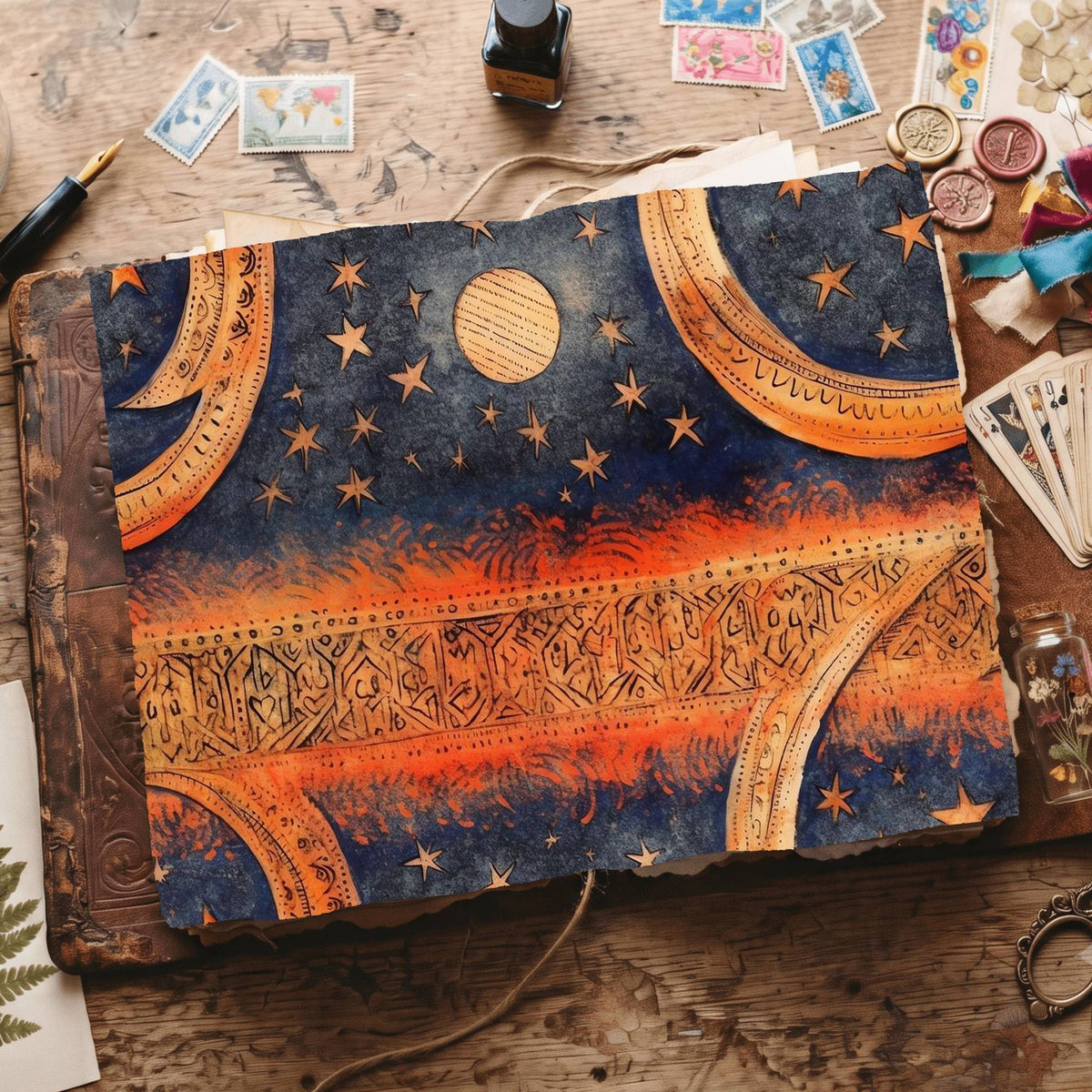 Copper Moon Digital Papers