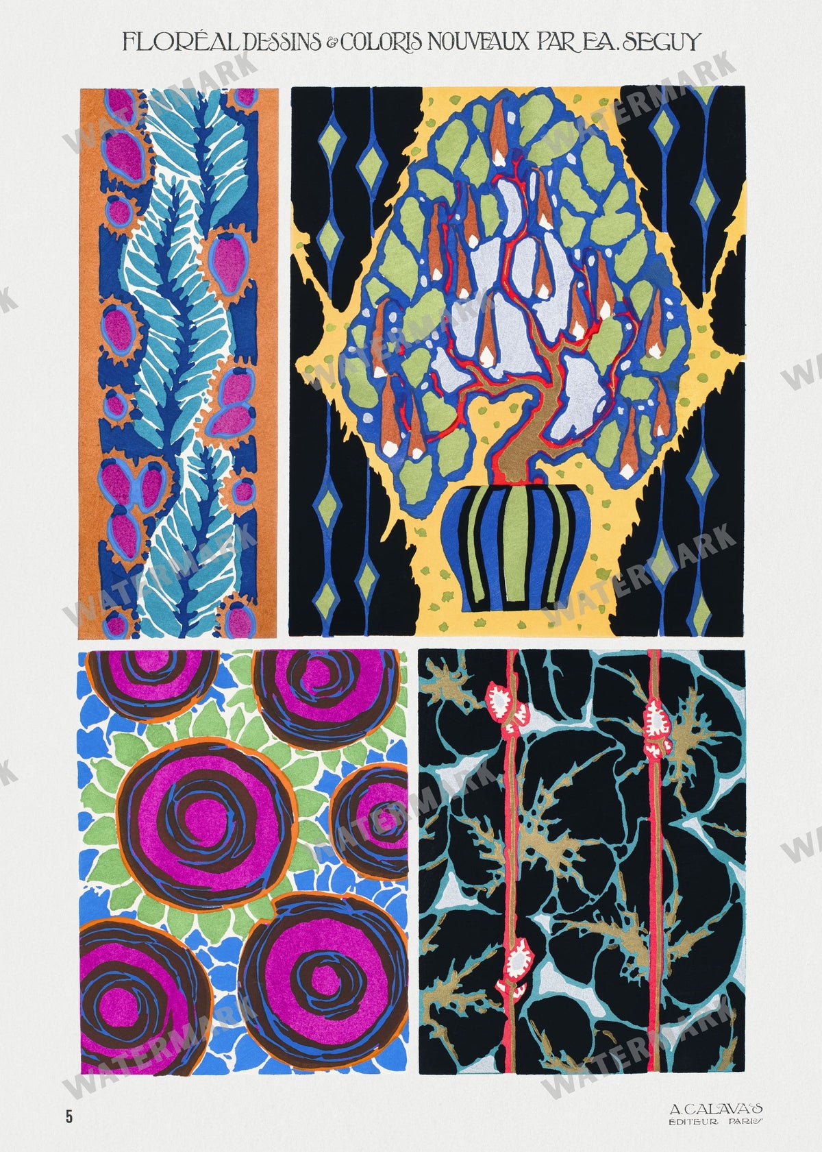 E A Seguy Vintage Prints