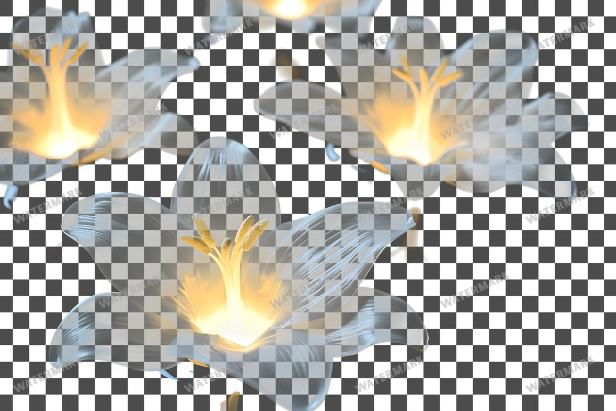 Easter Lilies Transparent Overlay Pngs
