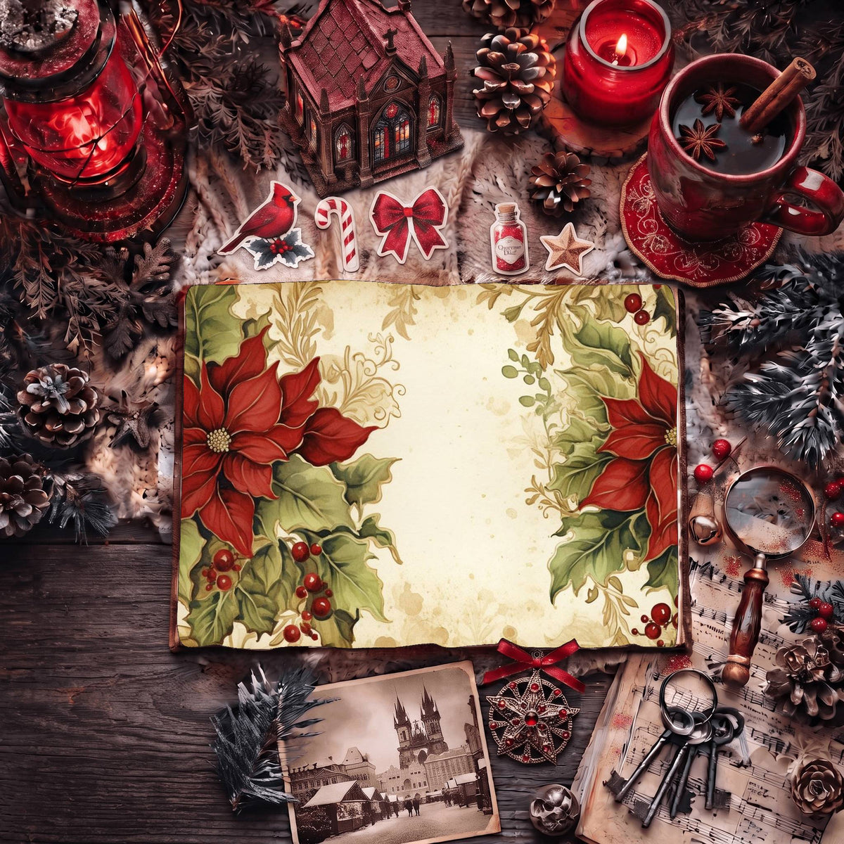 Festive Christmas Digital Papers