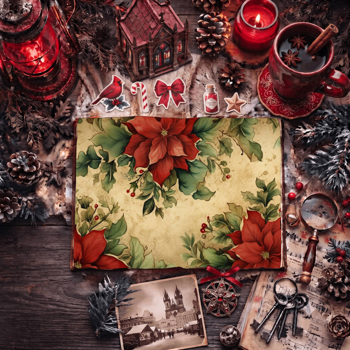 Festive Christmas Digital Papers