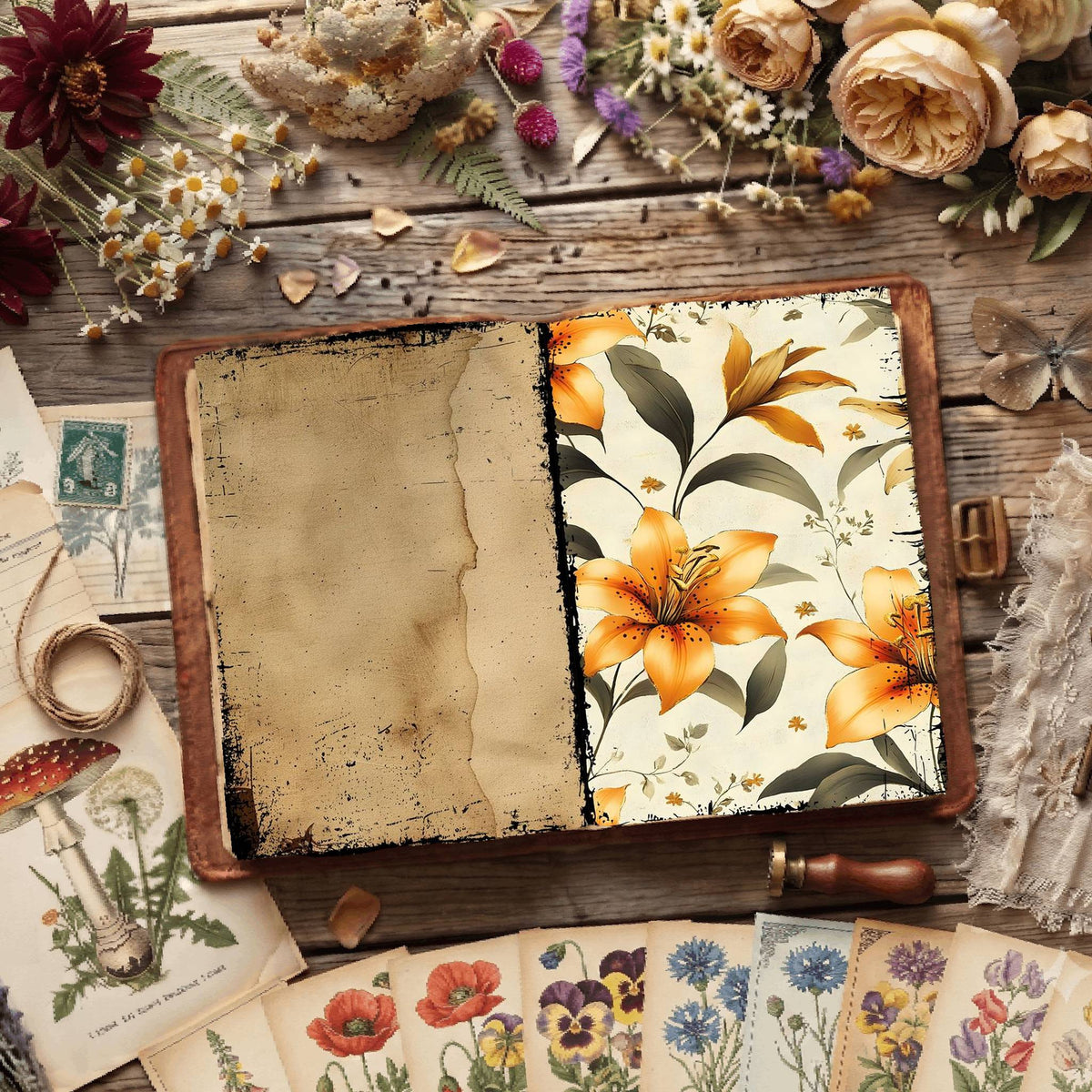 Floral Digital Papers