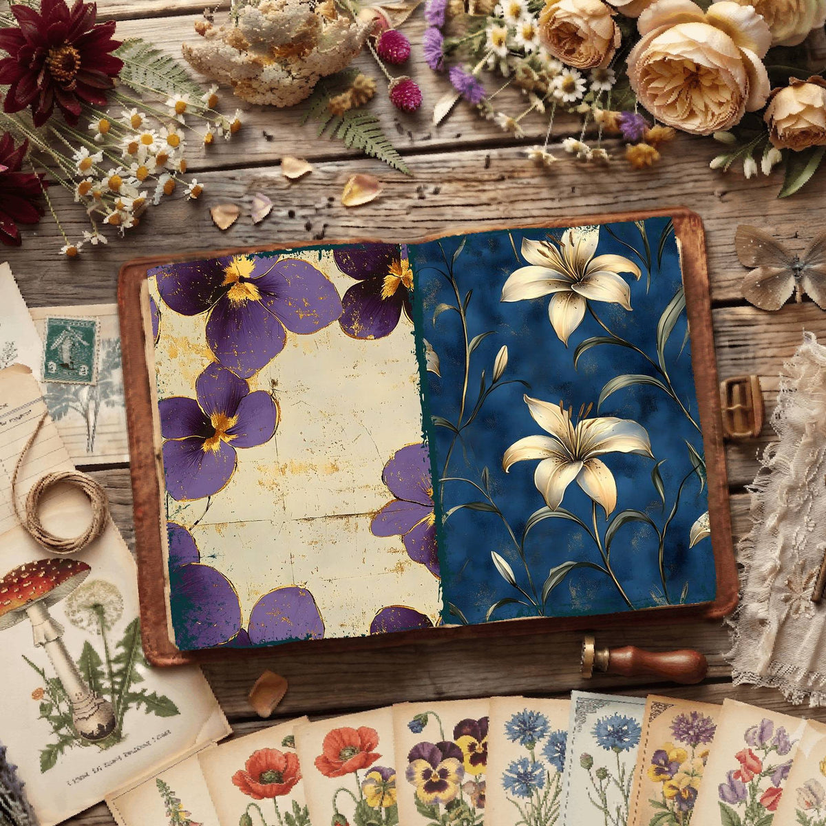 Floral Digital Papers