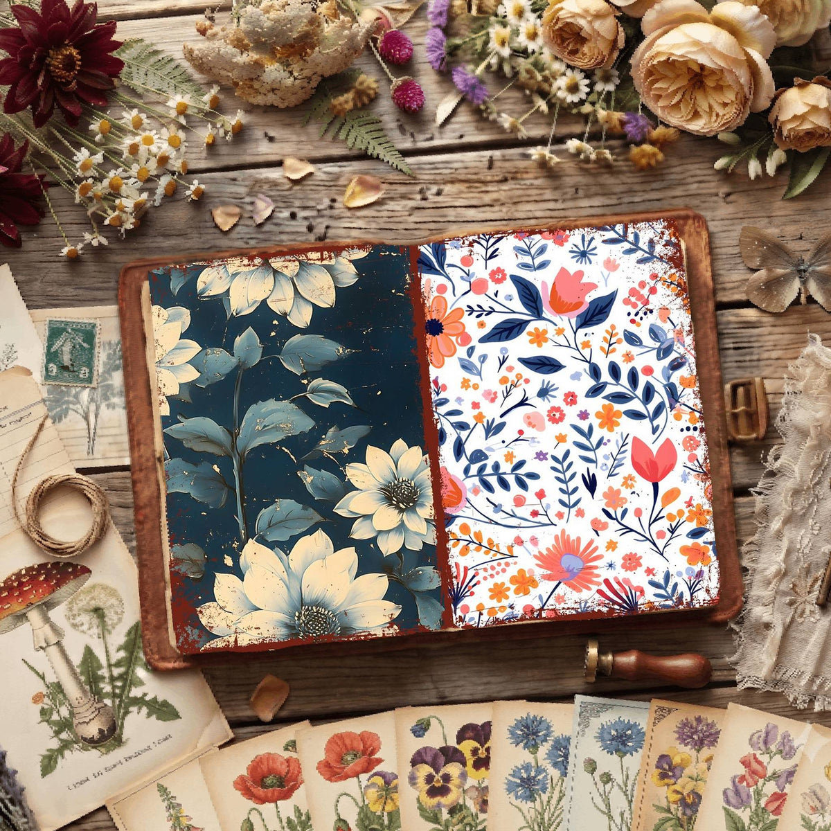 Floral Digital Papers