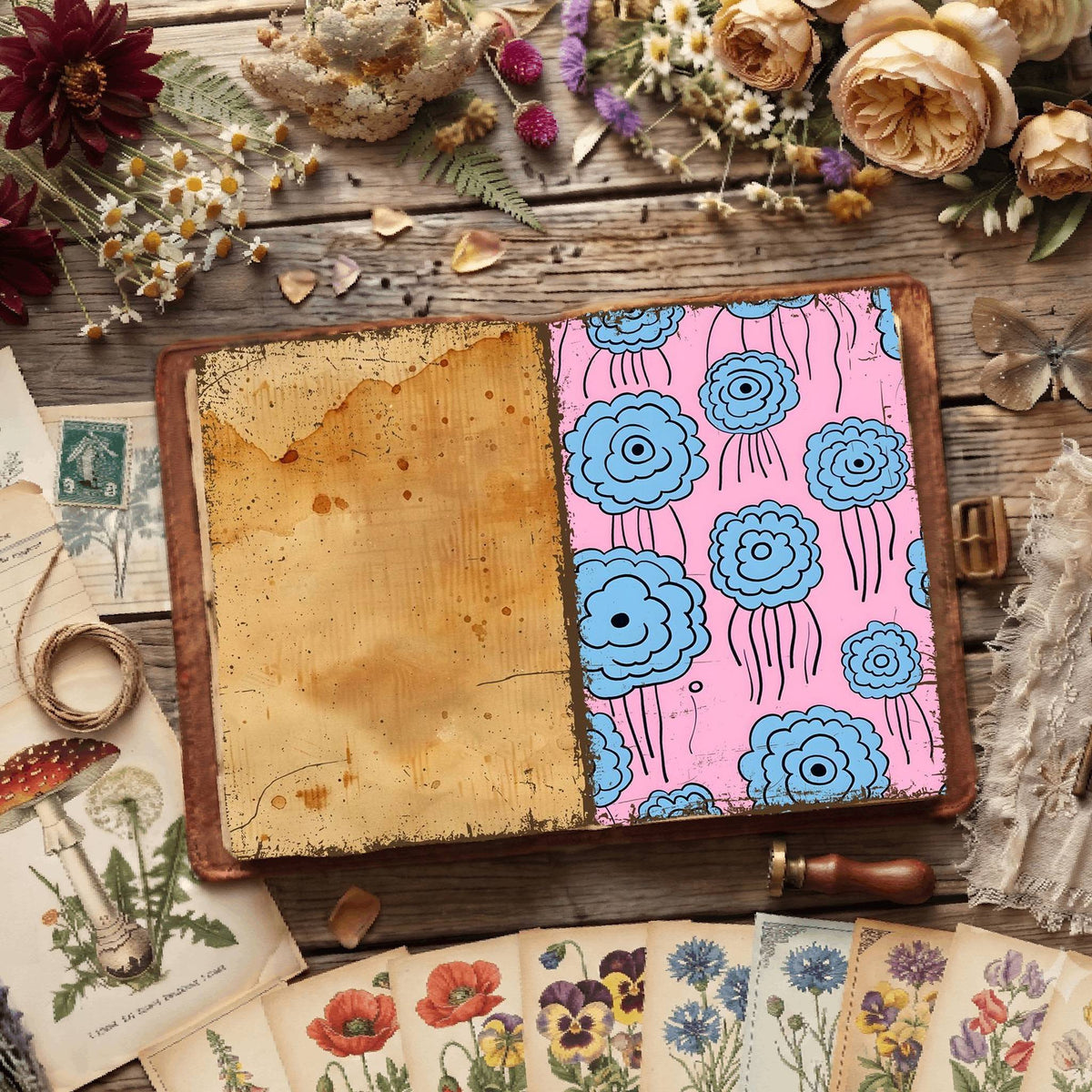 Floral Digital Papers