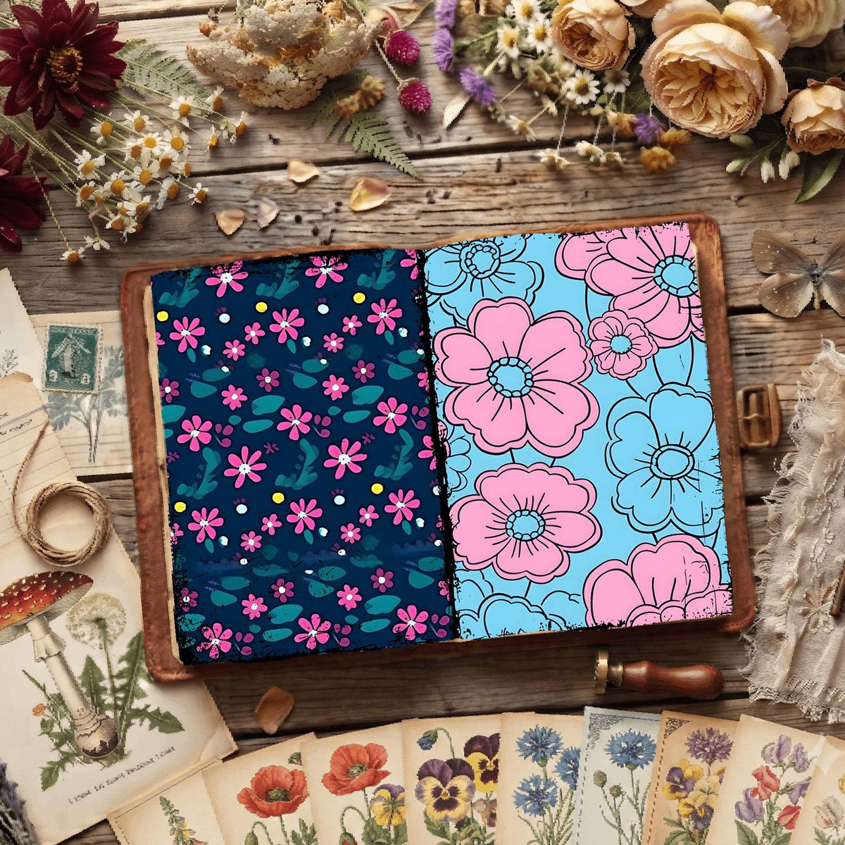 Floral Digital Papers