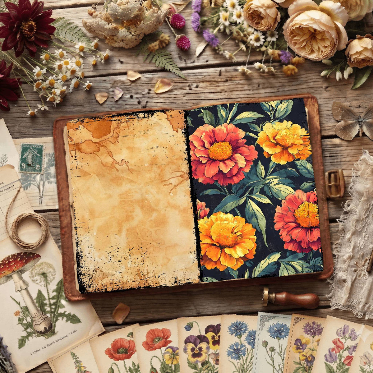 Floral Digital Papers