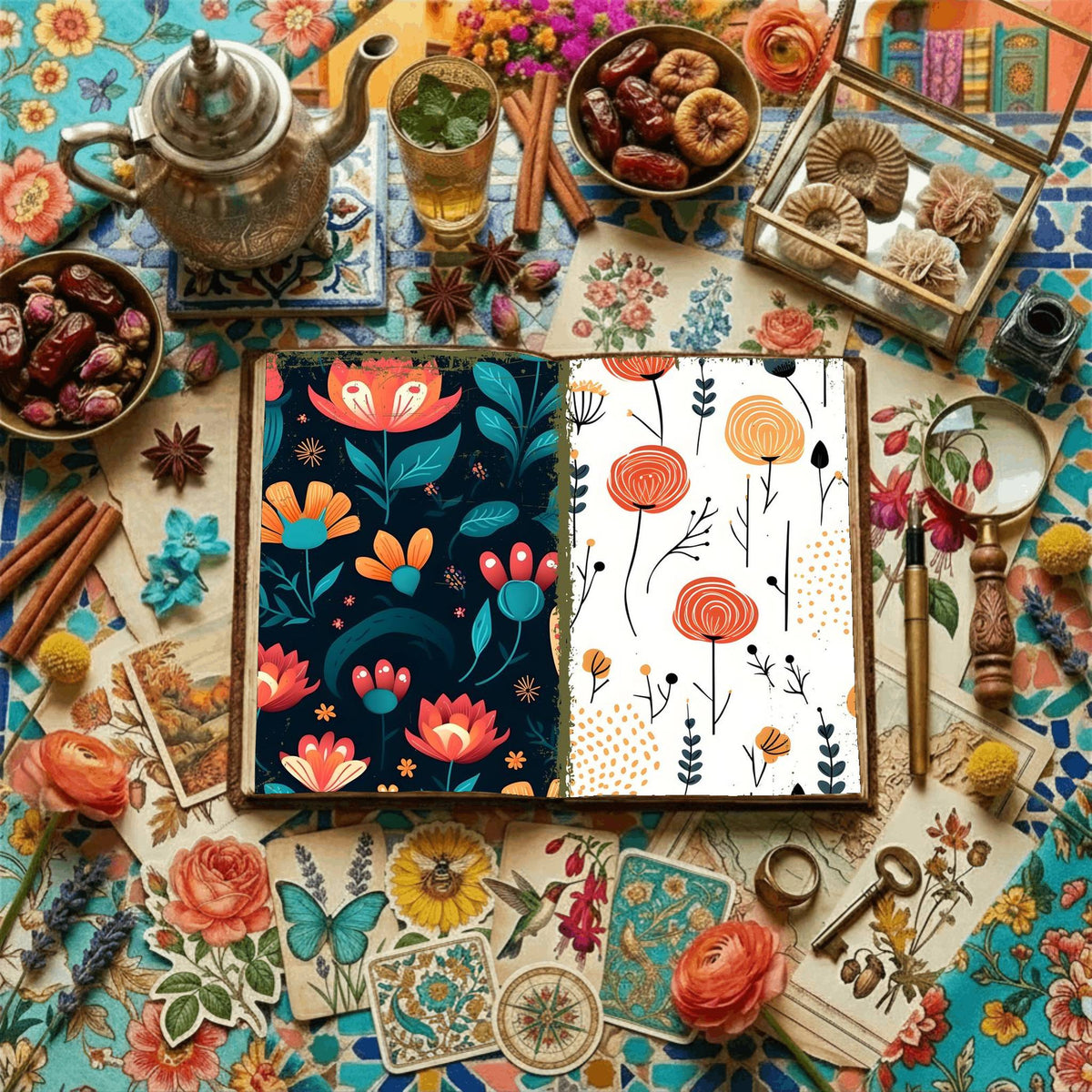 Floral Digital Papers