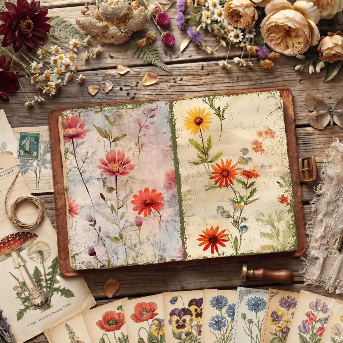 Floral Digital Papers