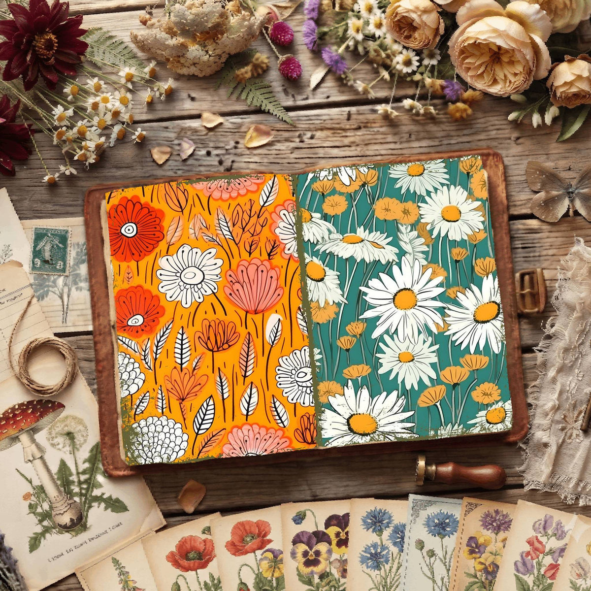 Floral Digital Papers