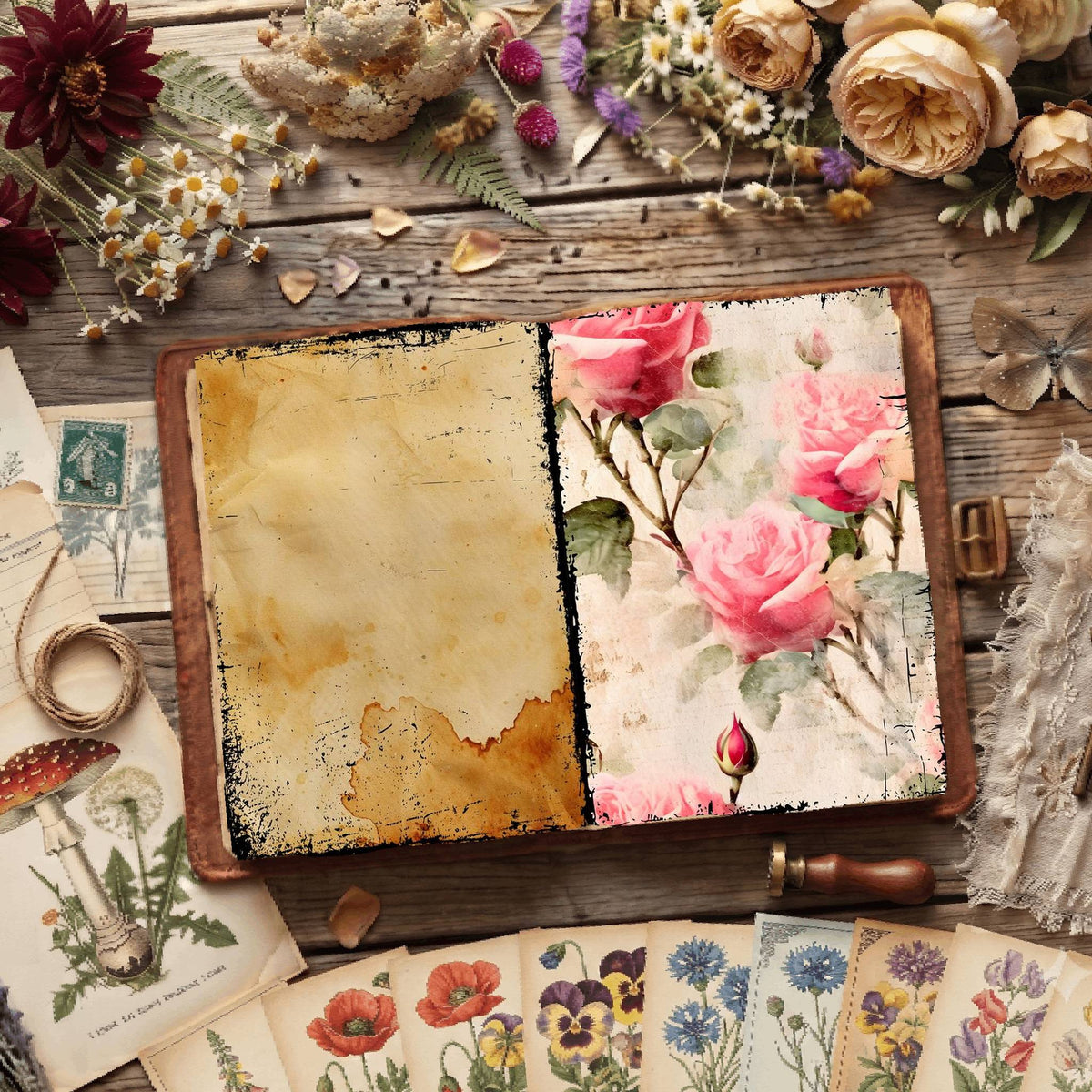 Floral Digital Papers