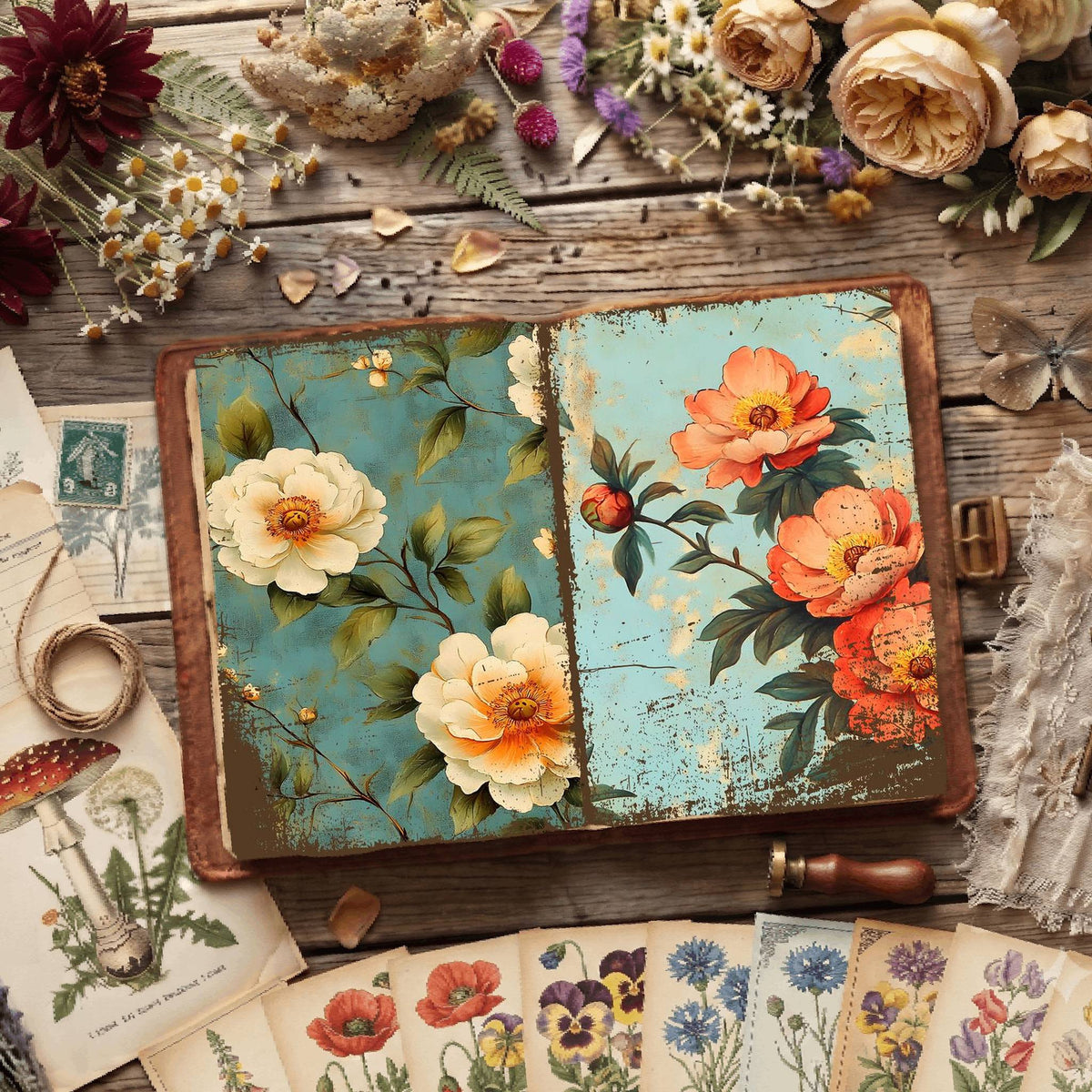 Floral Digital Papers