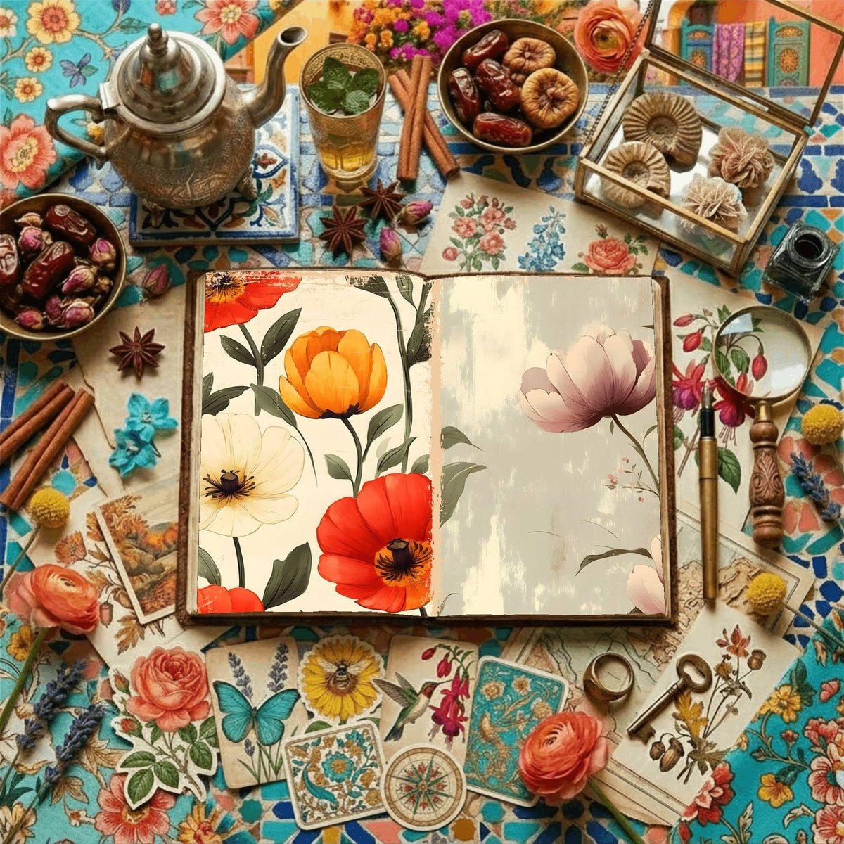 Floral Digital Papers