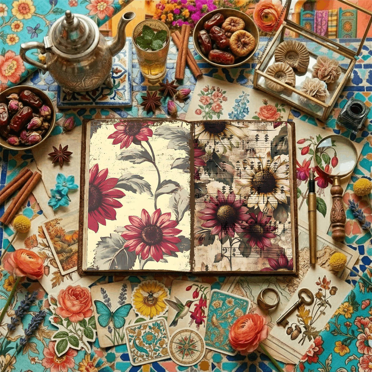 Floral Digital Papers