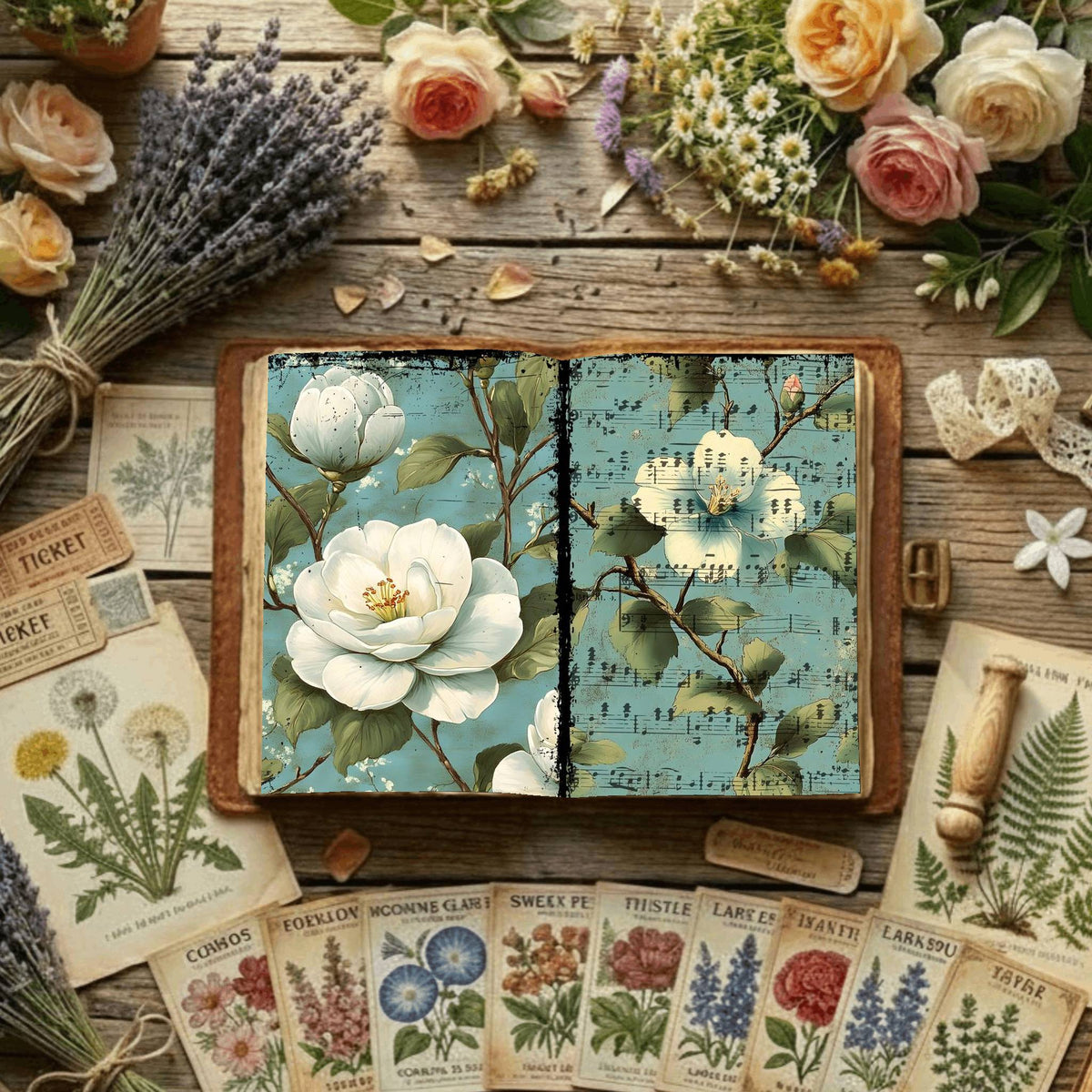 Floral Digital Papers