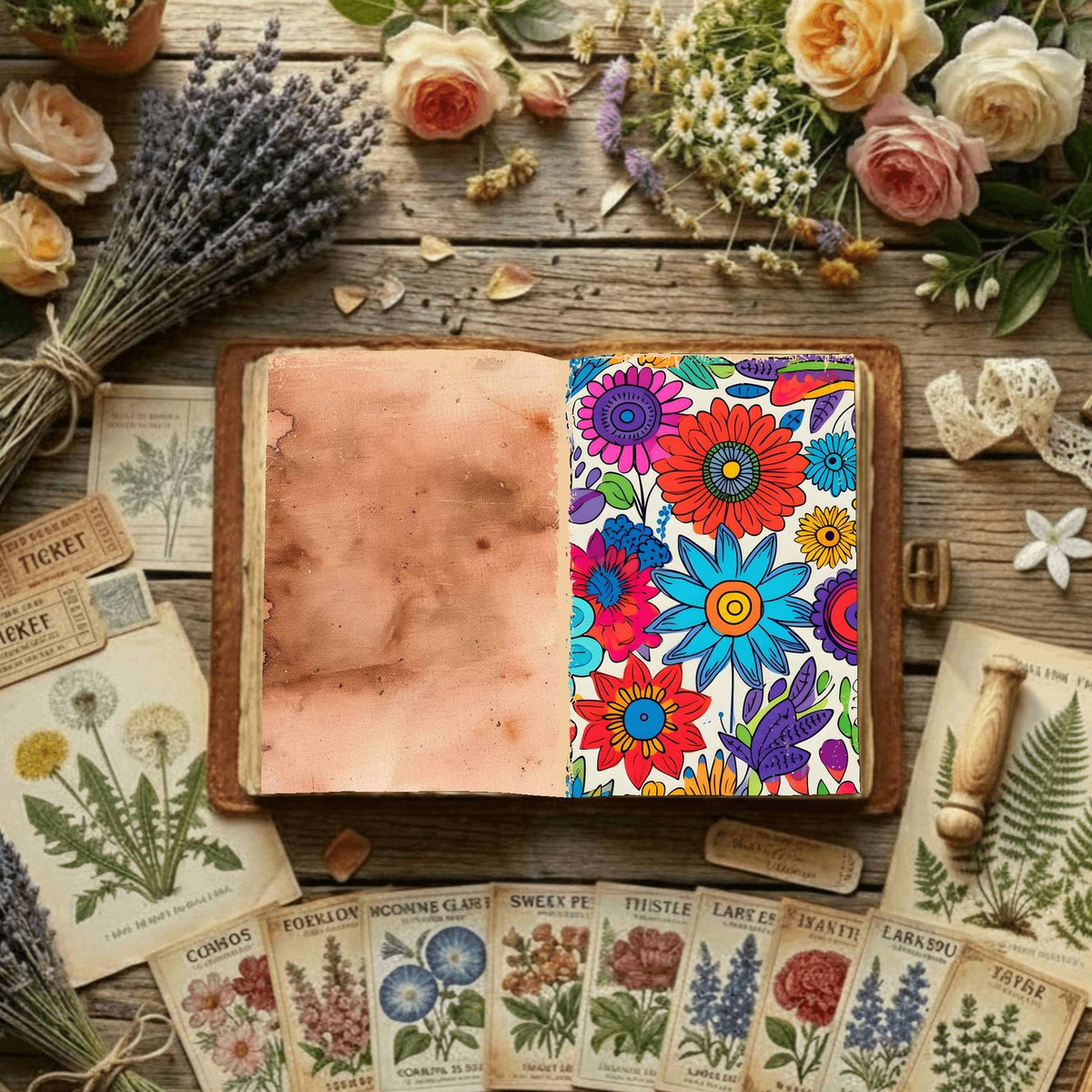 Floral Digital Papers