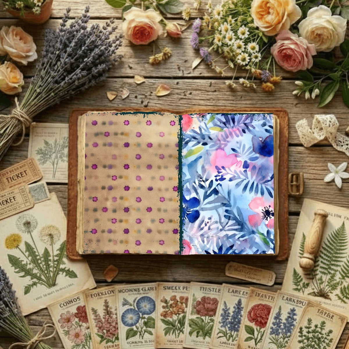 Floral Digital Papers