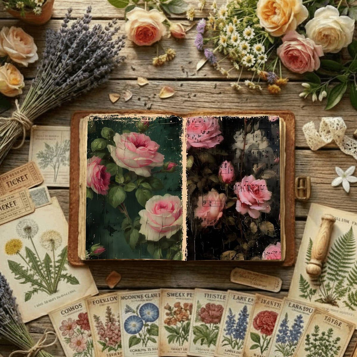 Floral Digital Papers