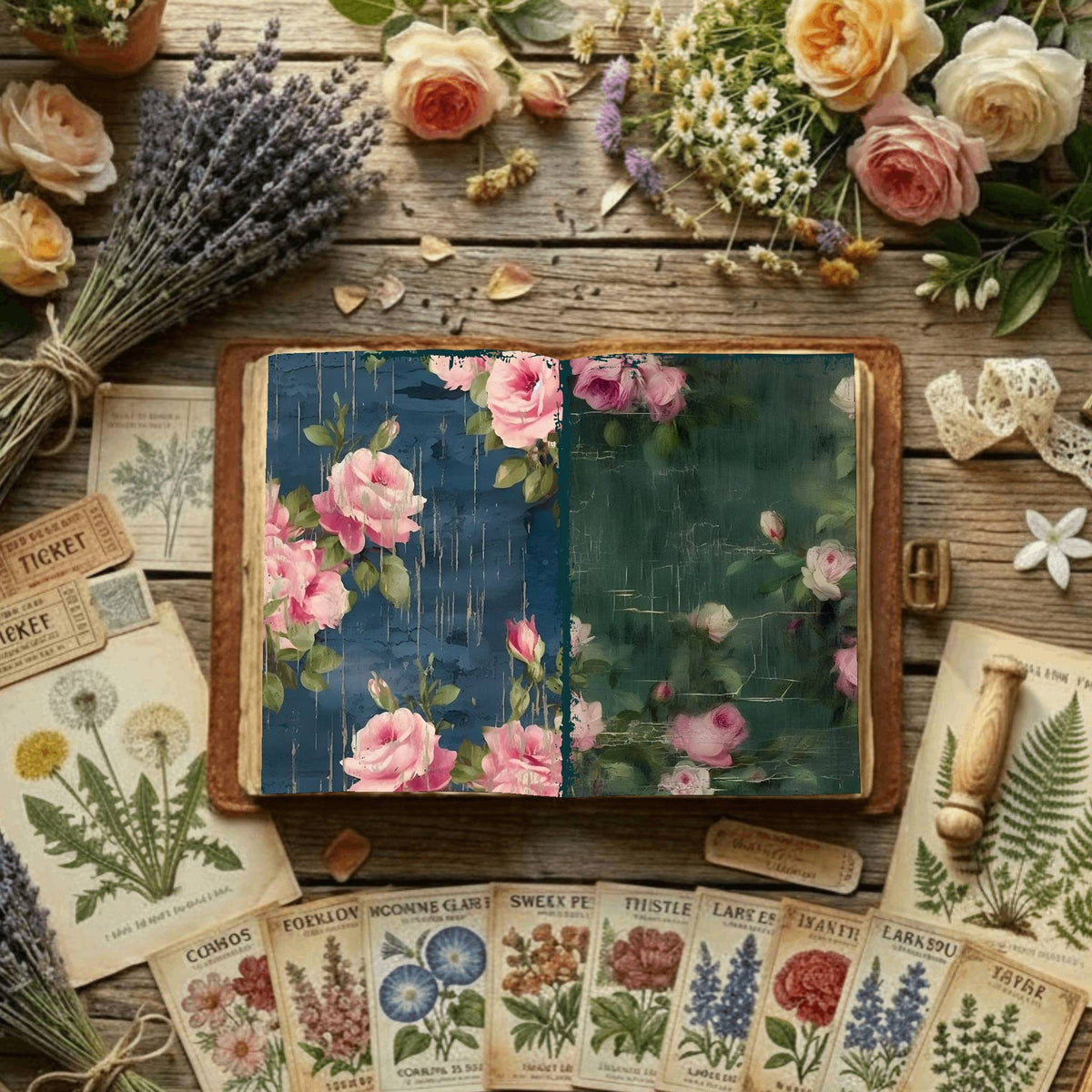 Floral Digital Papers