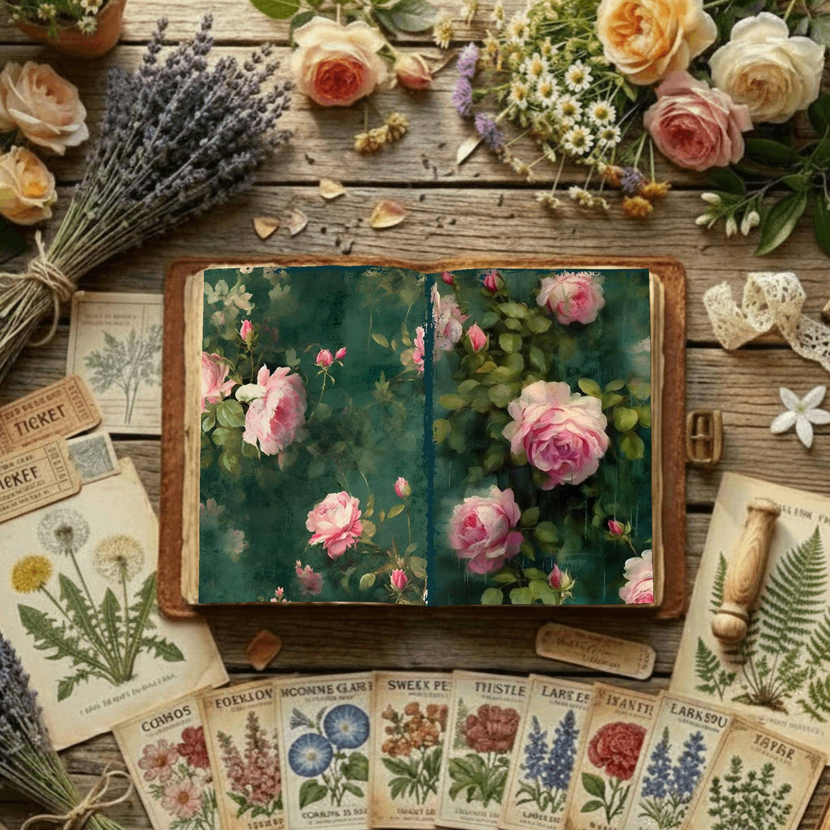 Floral Digital Papers