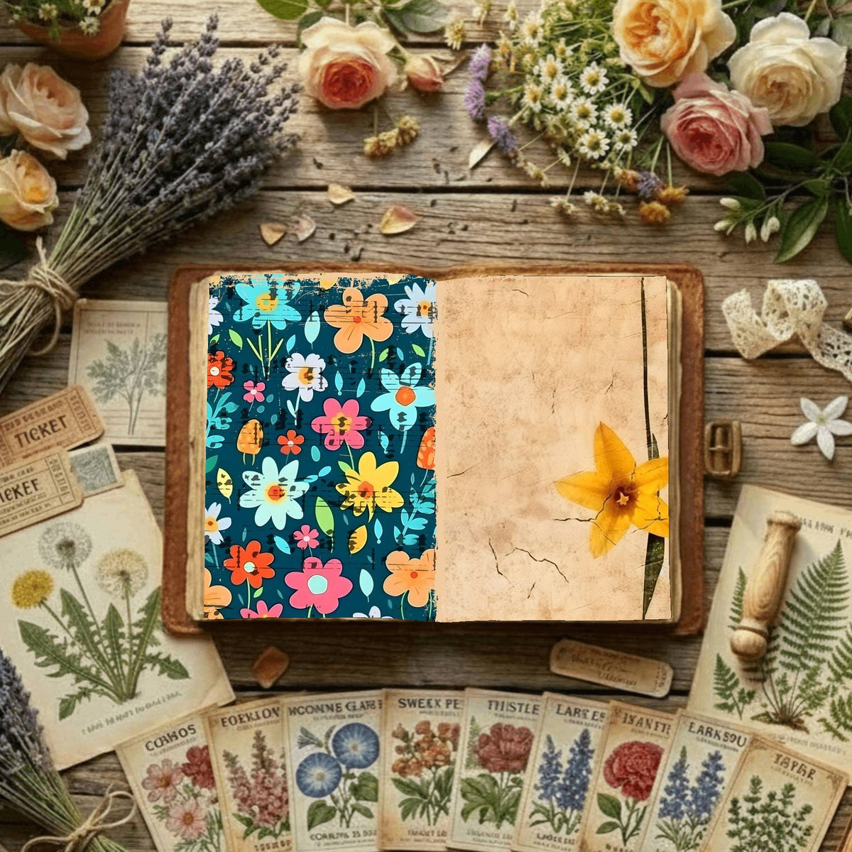 Floral Digital Papers