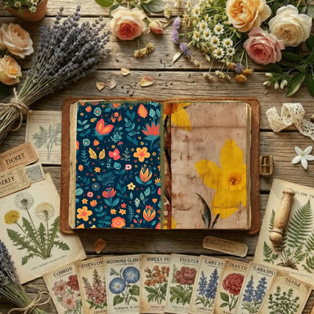 Floral Digital Papers