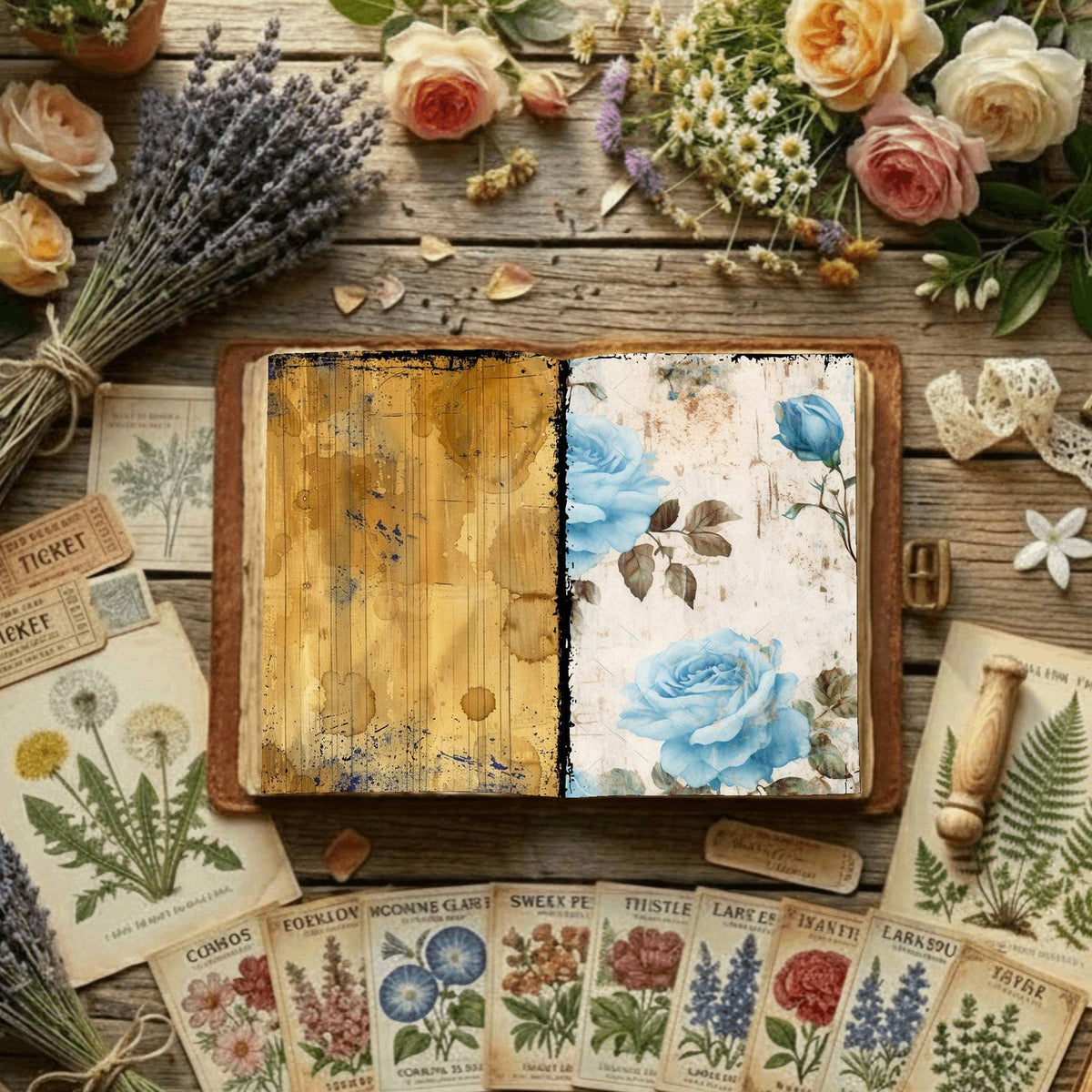 Floral Digital Papers