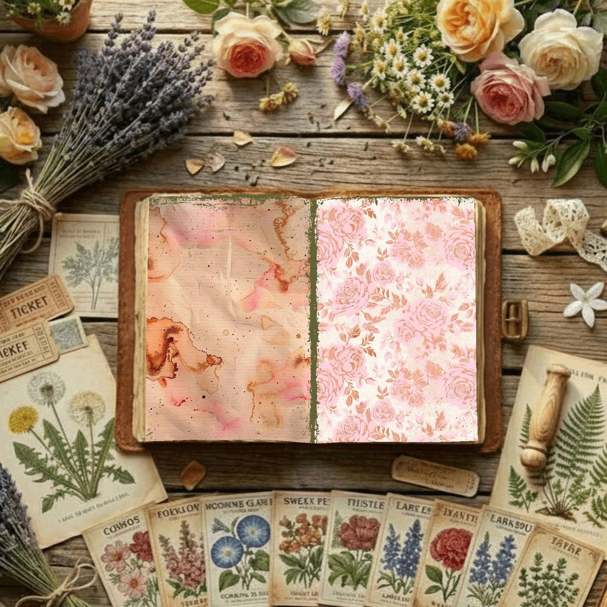 Floral Digital Papers