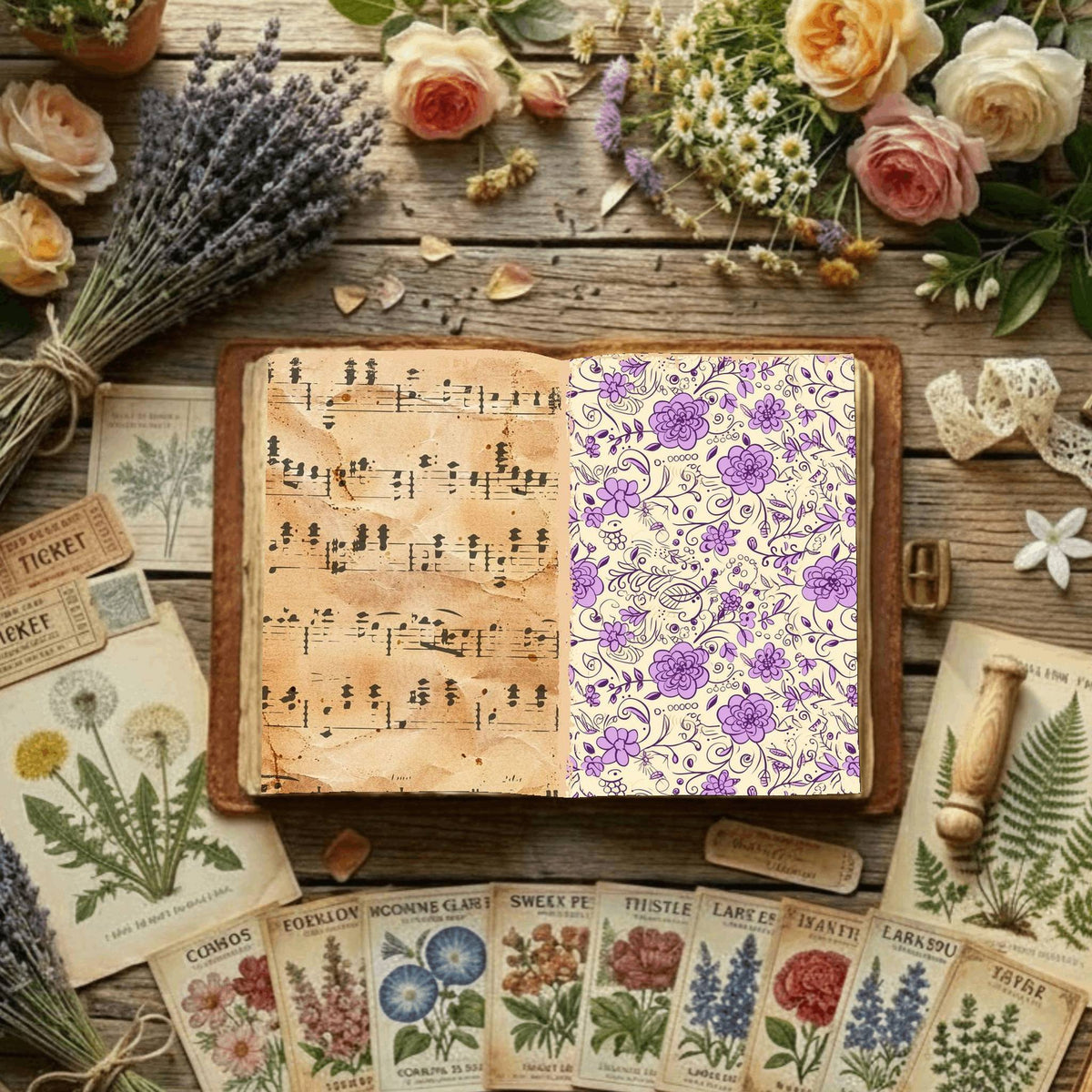 Floral Digital Papers