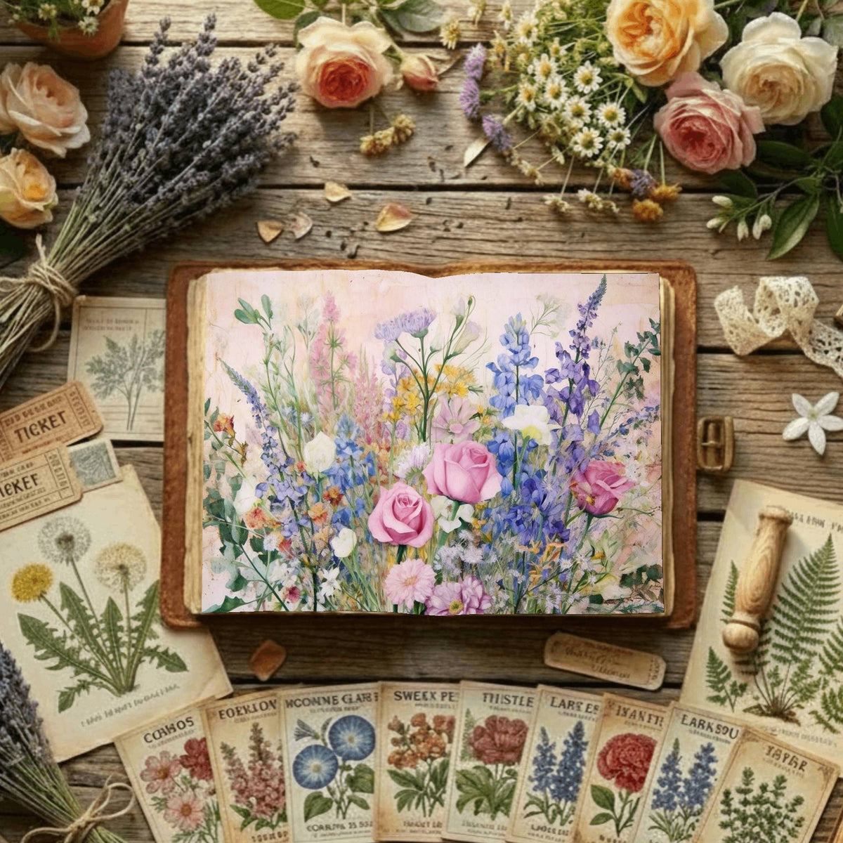 Floral Digital Papers