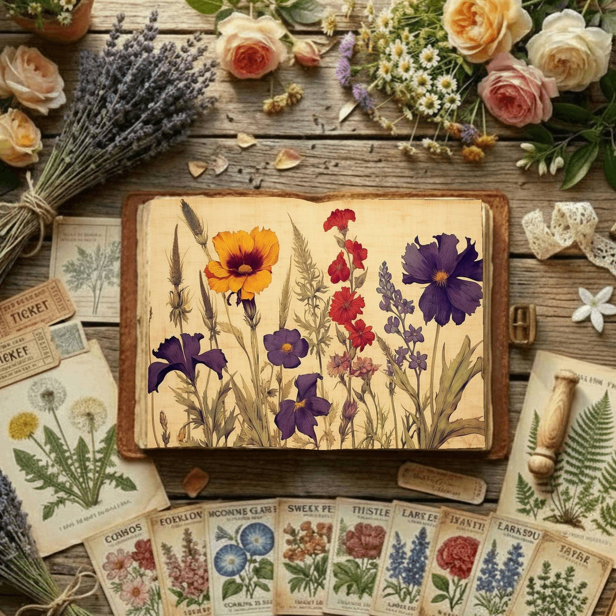 Floral Digital Papers