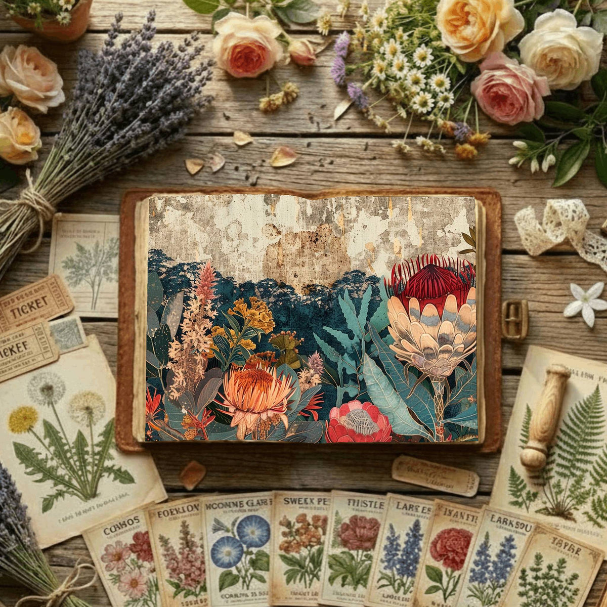 Floral Digital Papers