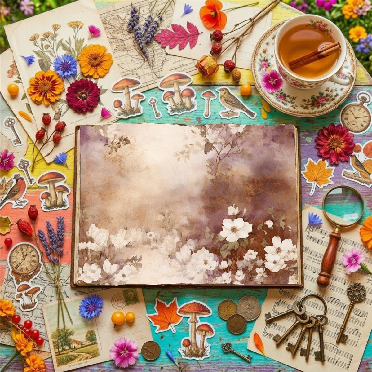 Freesia Flowers Digital Papers