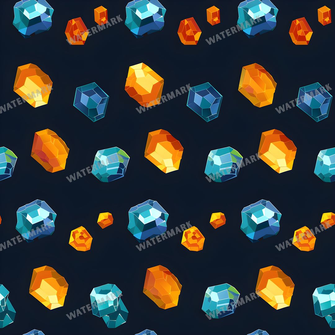 Gems Seamless Pattern