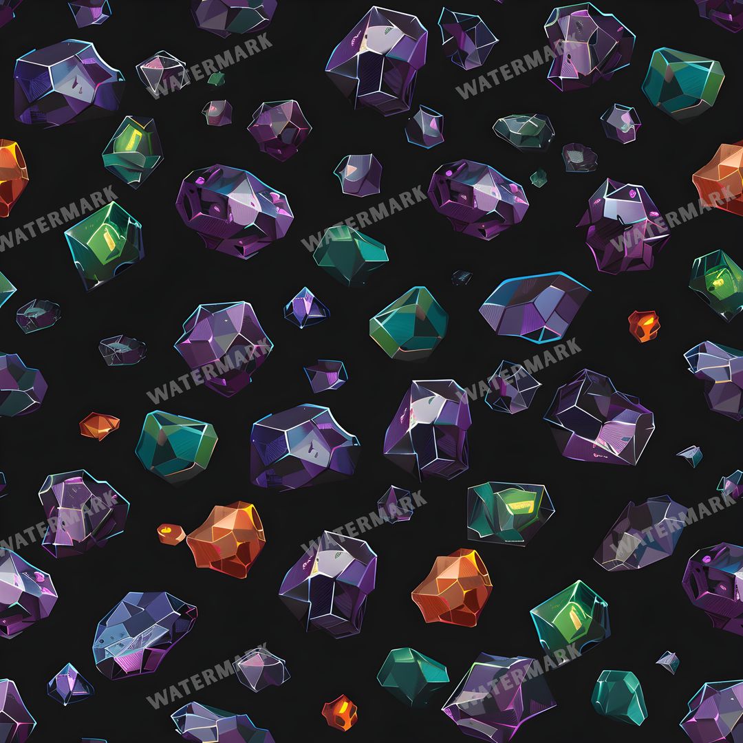 Gems Seamless Pattern