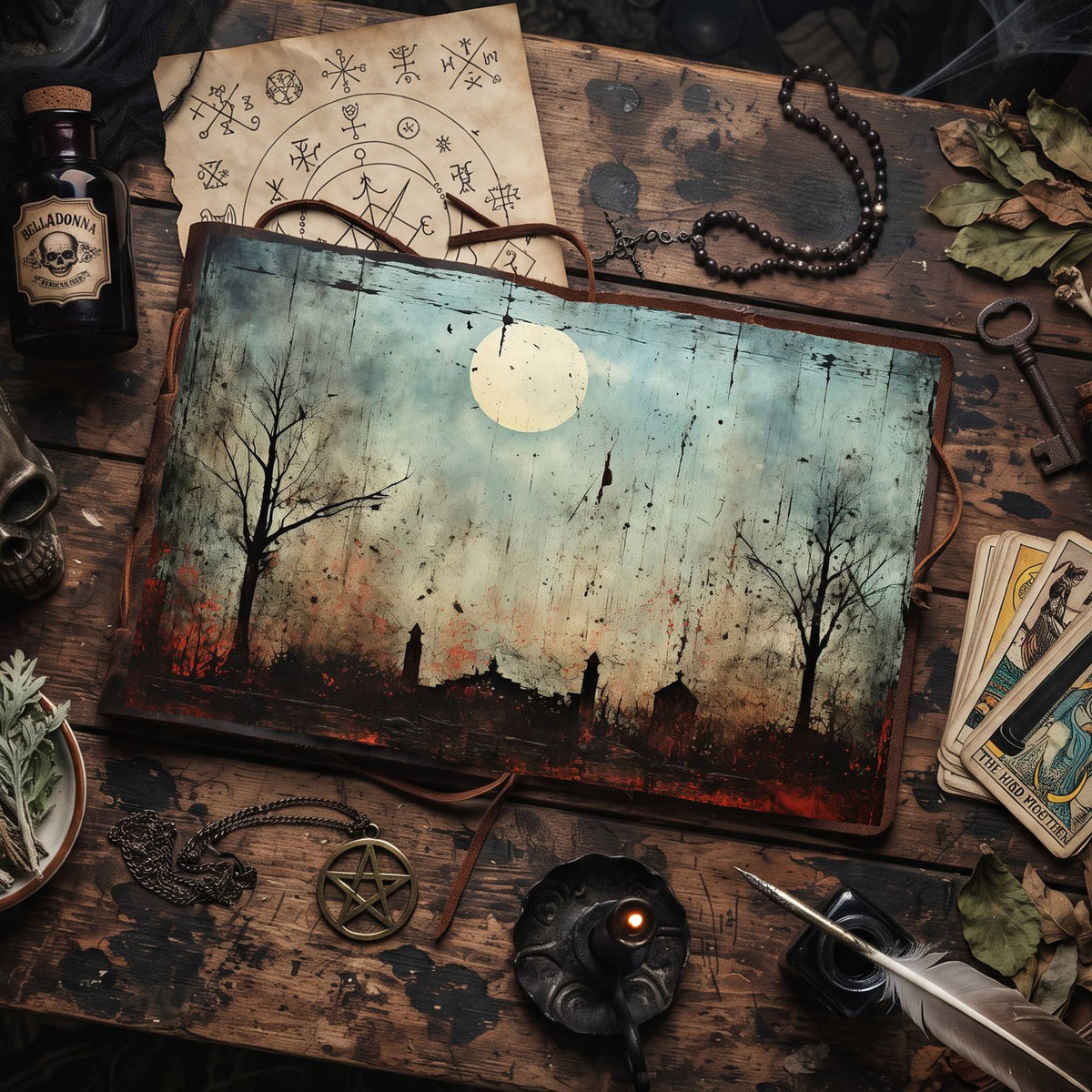 Gothic Cemetery Digital Papers