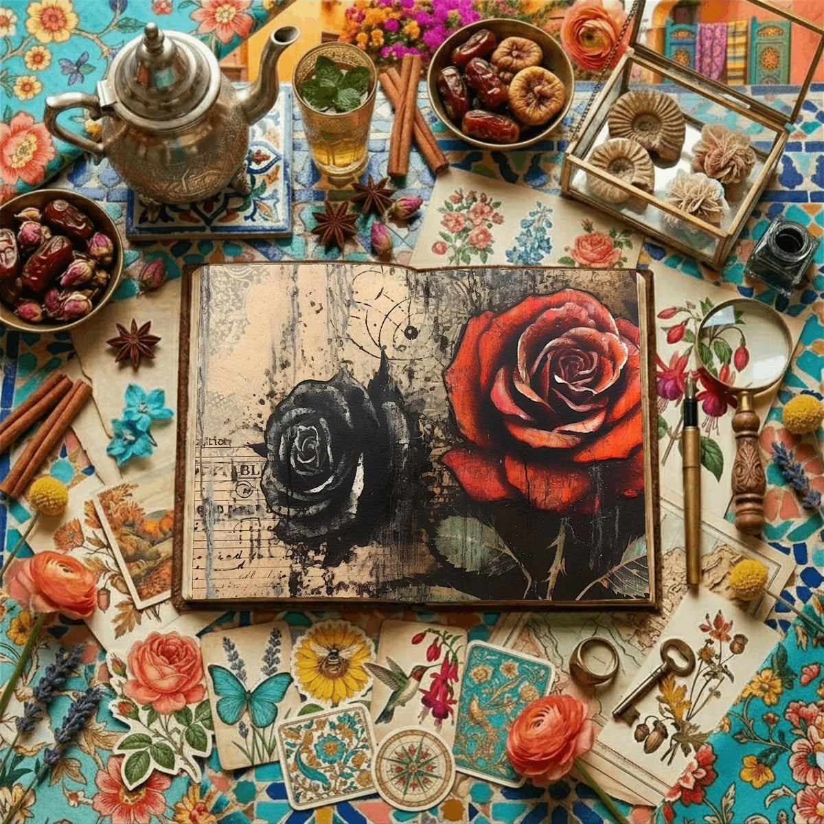 Gothic Rose Digital Papers