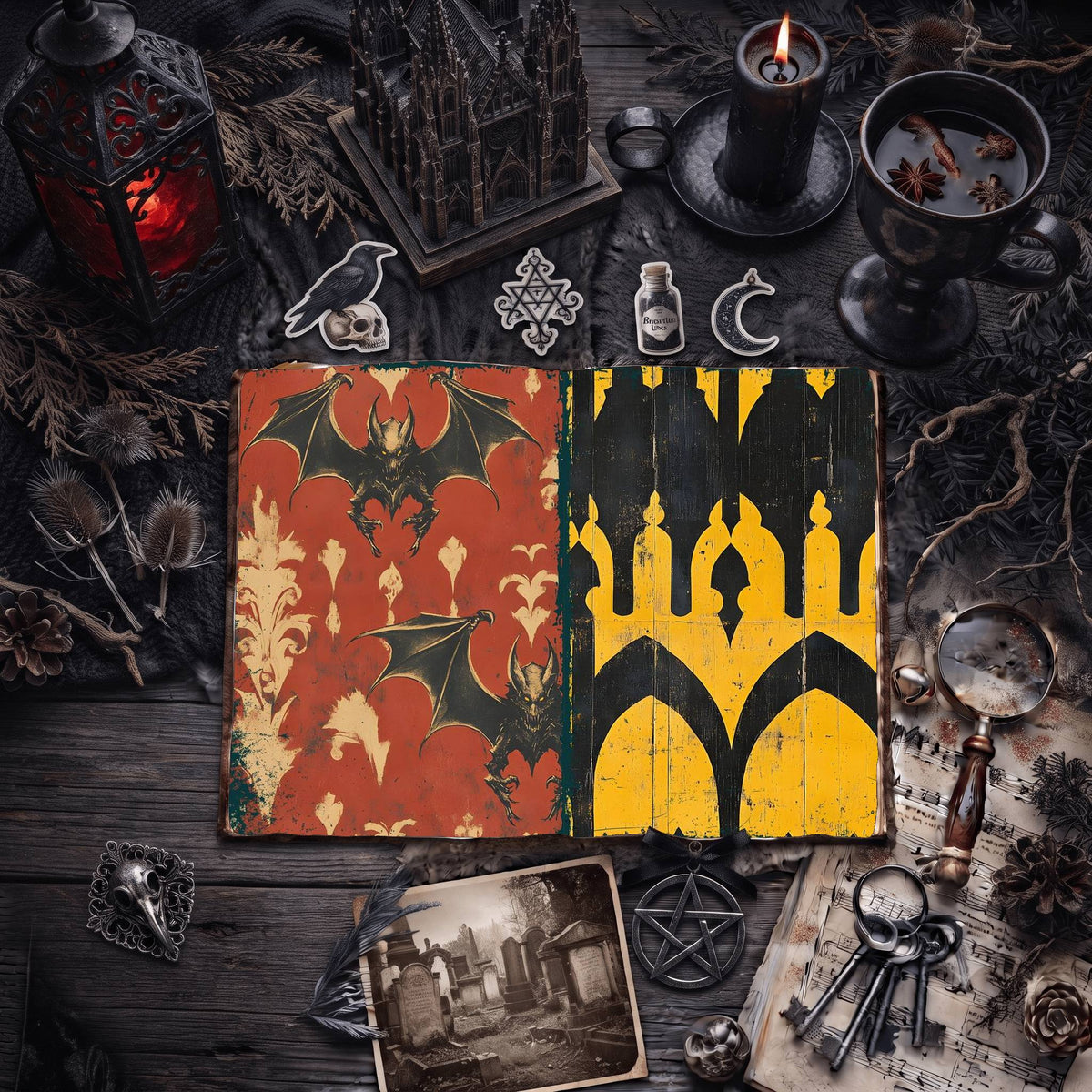 Gothic Digital Papers