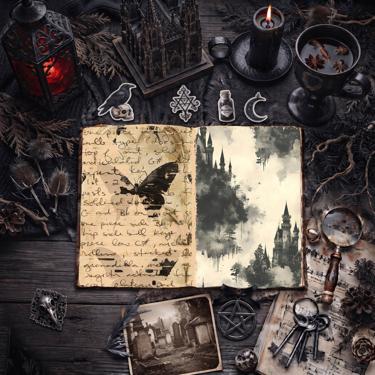 Gothic Digital Papers