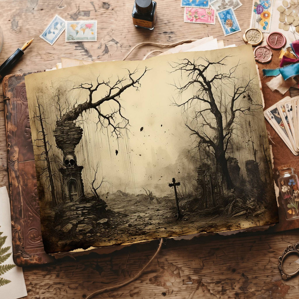 Gothic Digital Papers