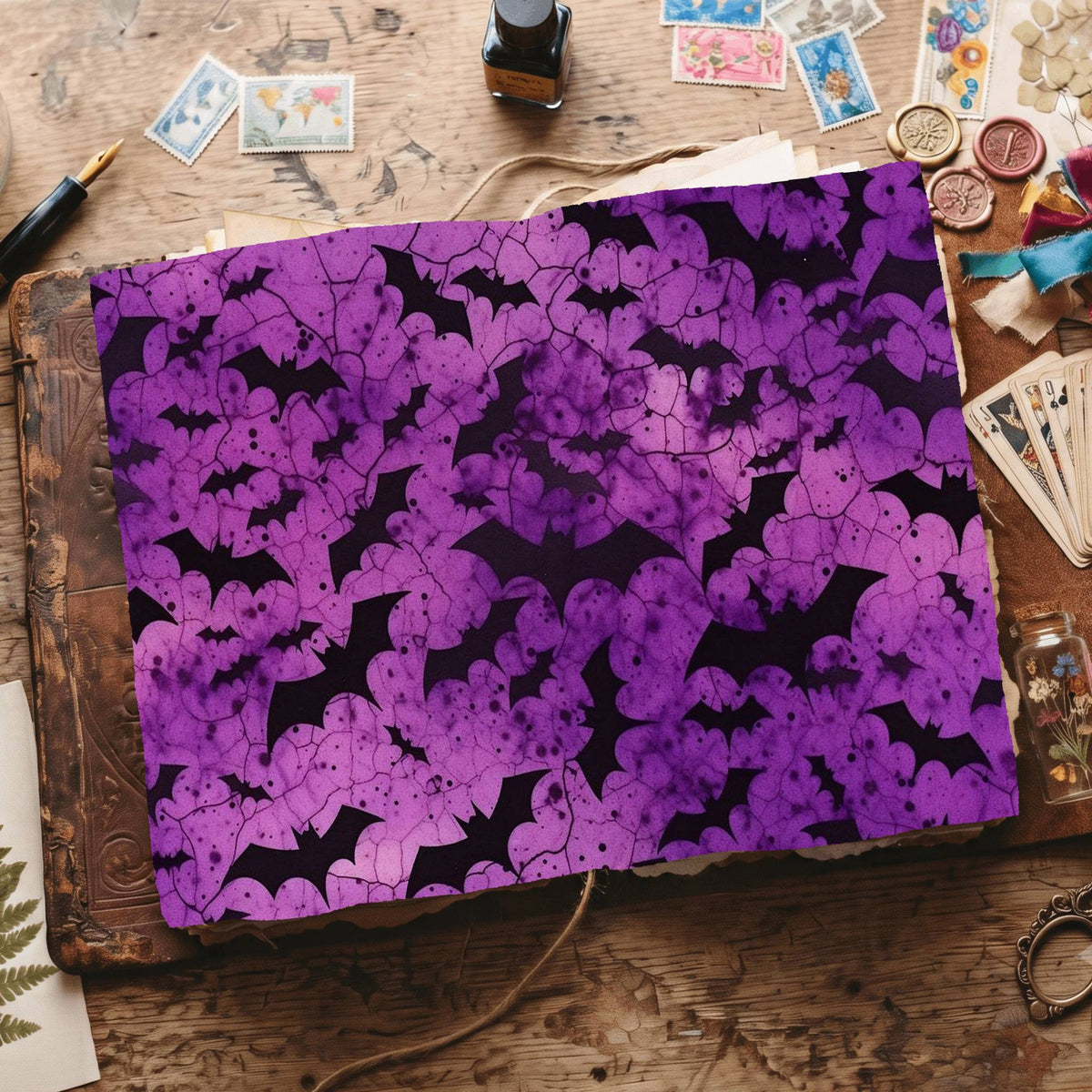 Halloween Bats Digital Papers