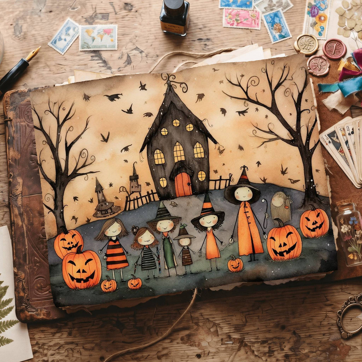 Halloween Digital Papers