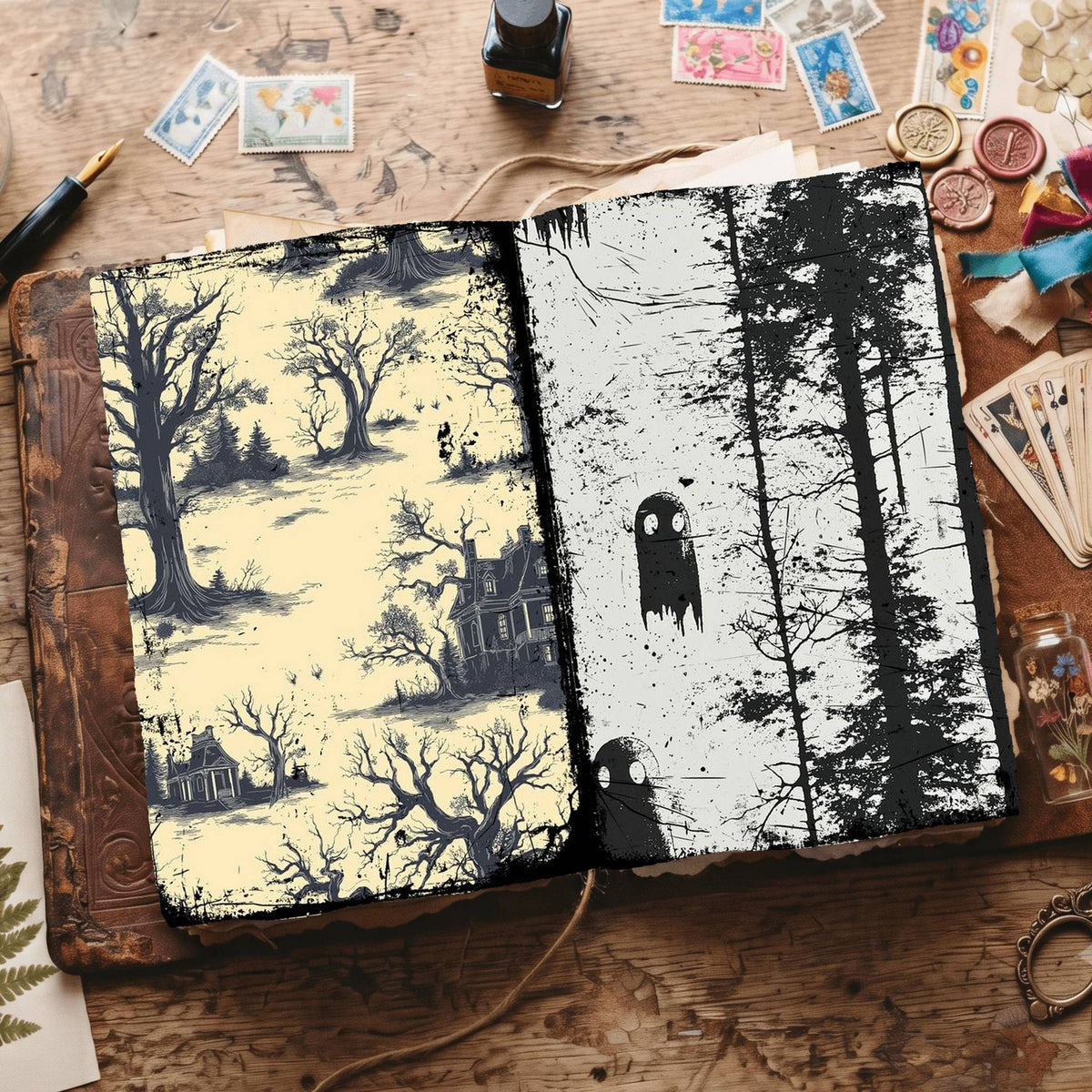 Halloween Digital Papers