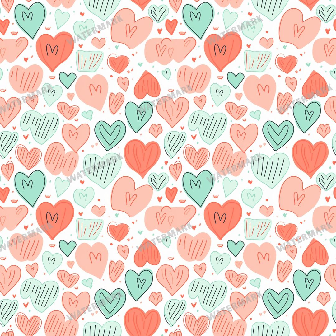 Hearts Seamless Pattern