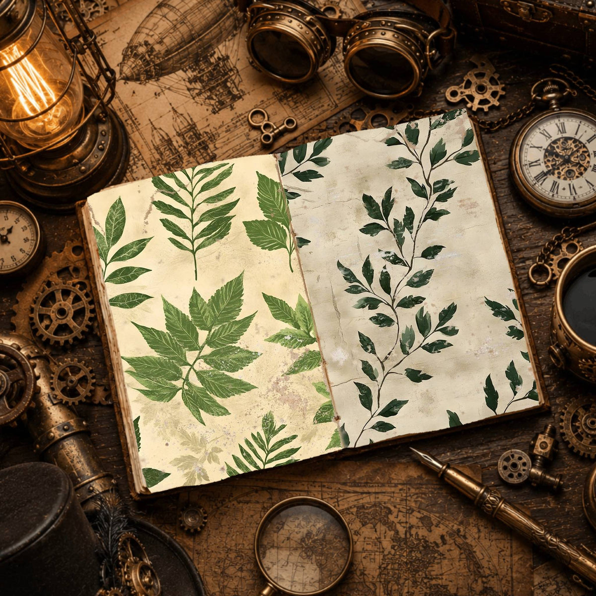 Leaves Digital Papers
