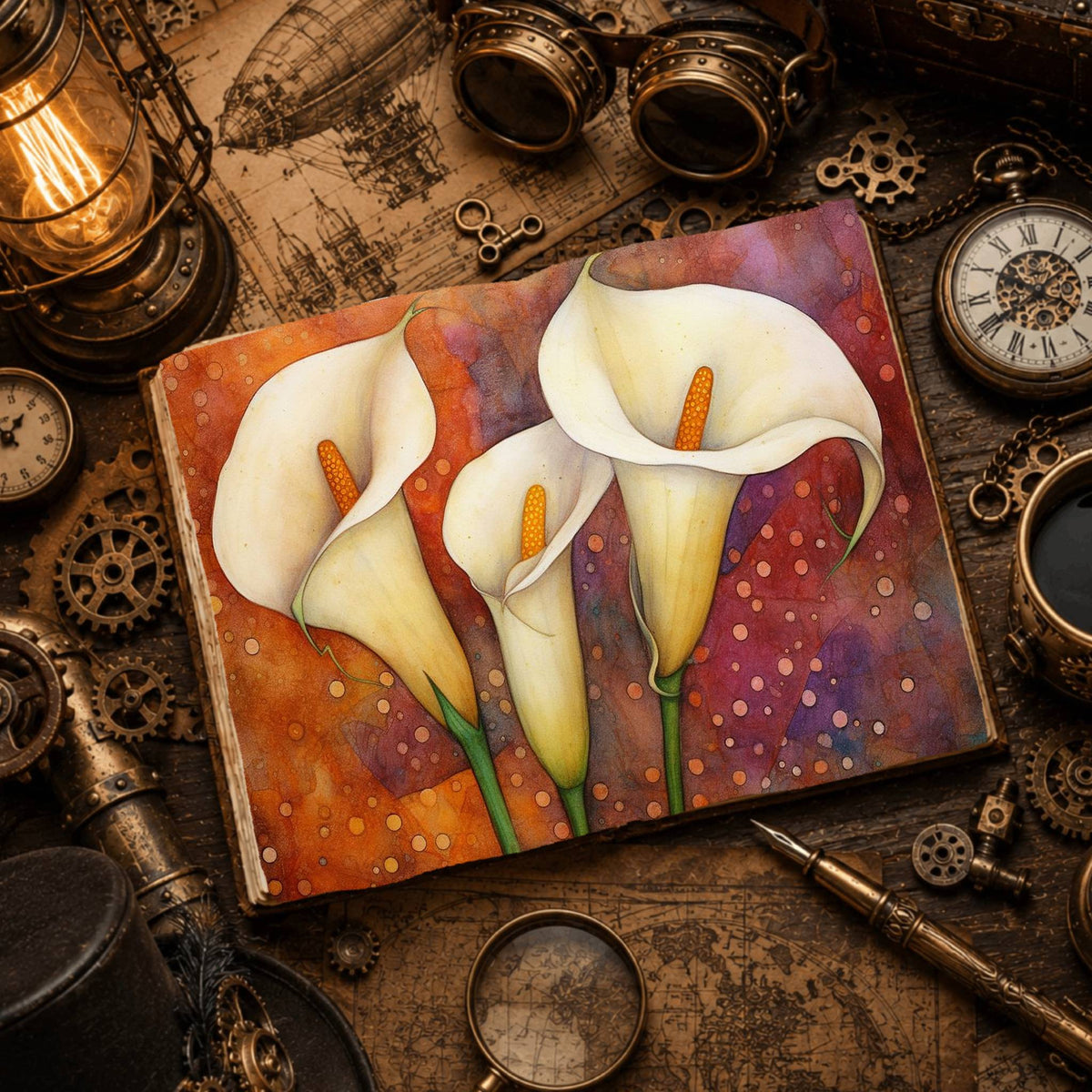 Lilies Digital Papers