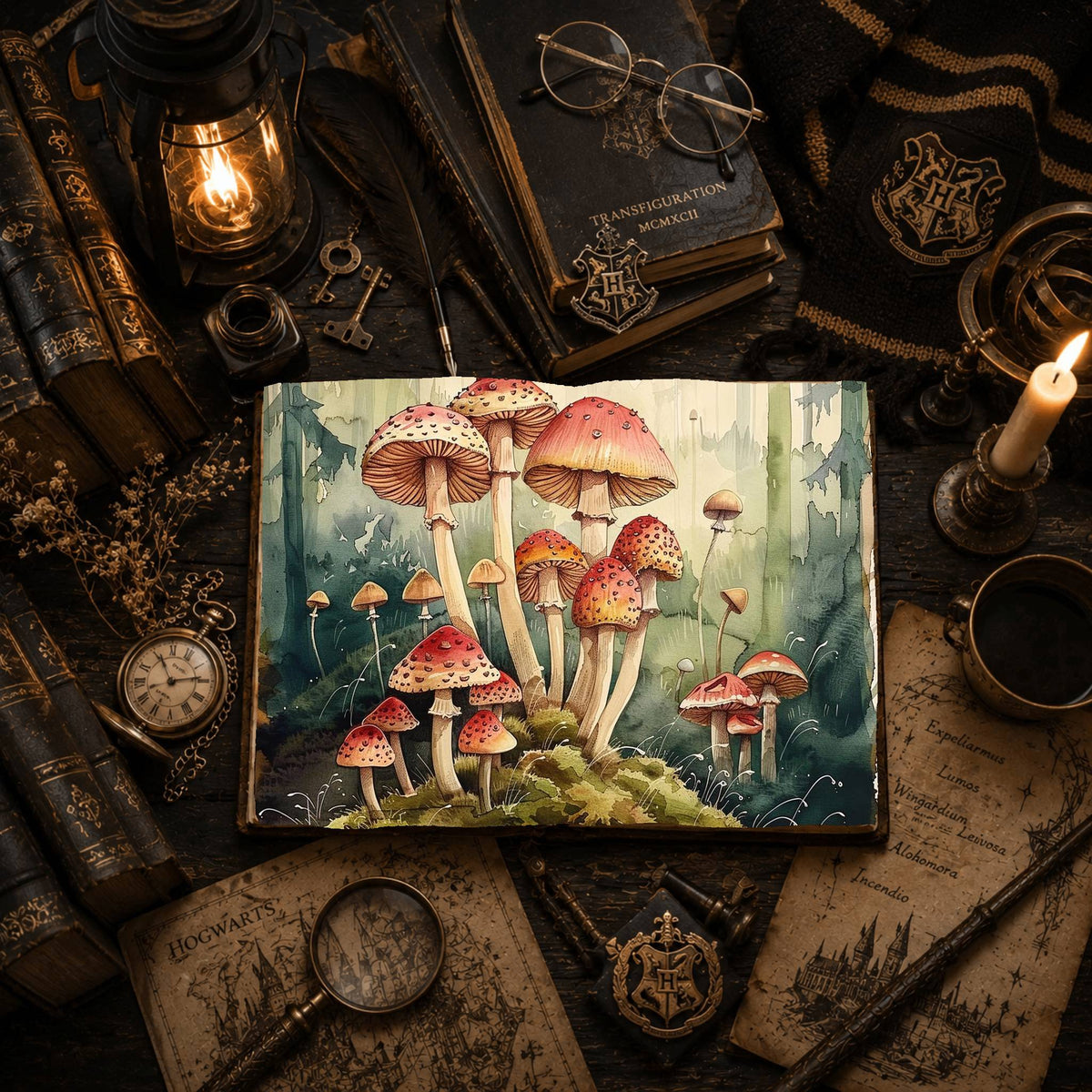 Magic Mushrooms Digital Papers